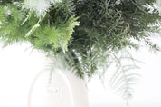 Christmas Green White Porcelain Arrangement