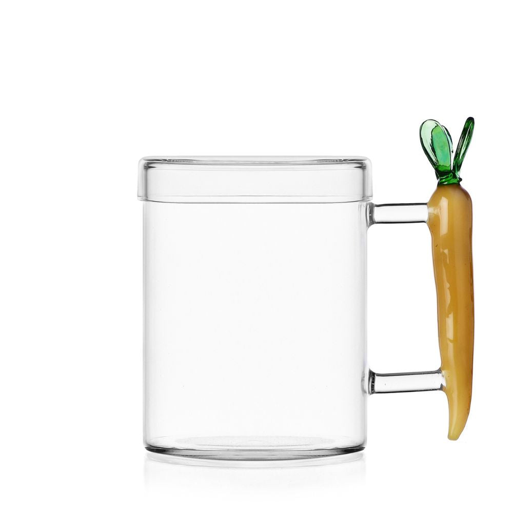 Mug w/lid carrot